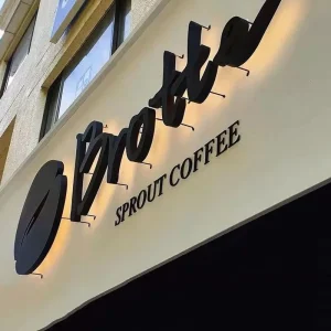 Custom 3d Backlit Led Letter Sign Metal Logo Custom Sign Letter Outdoor 3d Signage Backlit Letter LED Sign for Business