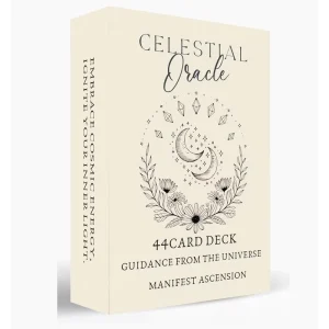 Custom 44 Cards Celestial Oracle Deck Spiritual Guidance Tarot Cards Paper Portable OEM ODM