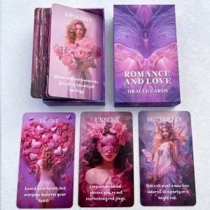 Custom 50 Cards Love Relationship Oracle Deck Romance Tarot Cards Emotional Guidance Portable Full Color Printing Gift