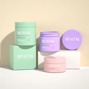 Custom 50g 100g 120g Round Plastic Cream Jar Empty Skin Care Product Packaging PET Plastic Jar With Lid
