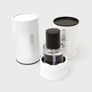 Custom 50ml Cylinder Box Packaging Perfume Bottle With Tube Box