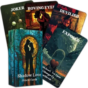 Custom 56 Cards Shadow Love Oracle Deck Relationship Divination Paper Cards Full Color Printing Eco-Friendly Gift Box