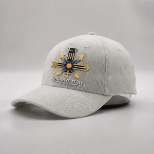 Custom 6 Panel Corduroy Dad Hat 3D Embroidery Logo Single Breasted Buckle Closure Common Unisex Adjustable Four Seasons
