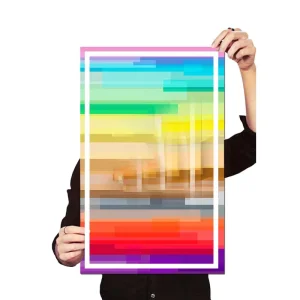 Custom A0-A5 Art Paper Poster Service with Film Lamination Printing for Living Room Decor Cardboard Material