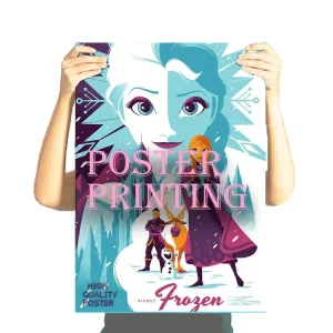 Custom A1 A2 A3 Full Color Digital Printing Folding Movie Anime Wall Poster with Offset Art Coated Paper