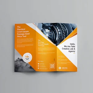 Custom A4 A5 A6 Advertising Pamphlet Leaflet Printing Glossy Manual Business Brochure Flyers