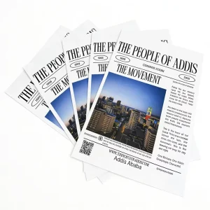 Custom A4 Full Color Digital Printed Flyers with Embossing Personalized Business Advertising Materials on Offset Art Paperboard