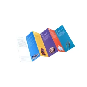Custom A4 Size Folding Instruction Booklet Brochure Flyer Custom Printed Flyers