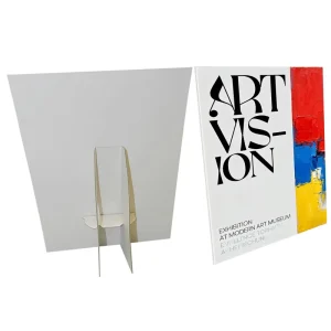 Custom A4 Tabletop PVC Foam Board Easel Display Stand