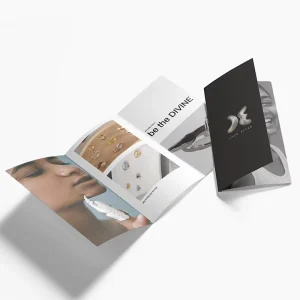 Custom A4 Tri-fold Brochure Printing for Restaurant Menus & Product Marketing-Digital Printing Coated Paper Film Lamination