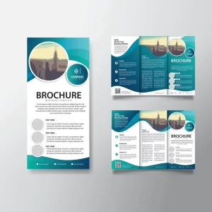 Custom A6 Leaflet Booklet Glossy Cardboard Flyers A4 A5 Brochure Pamphlets Business Advertising Printing Service