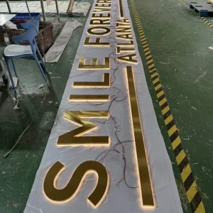Custom Acrylic Backlit Logo Sign 3D LED Illuminated Business Storefront Signage Wall Mounted Branding Logo Display