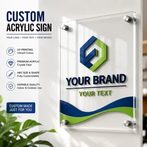 Custom Acrylic Exhibition Display Signs UV Printing Plastic Sign Board for Trade Show Booths & Events Factory Direct