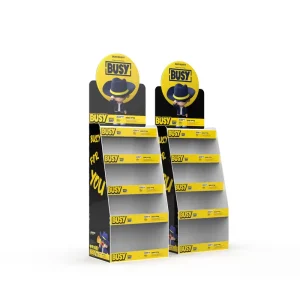 Custom Acrylic Floor Standing Display Rack for Cosmetic Snack Tobacco Alcohol Products Humanoid Design
