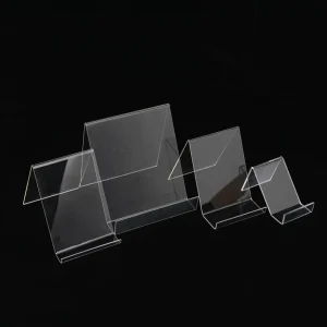 Custom Acrylic PS Display Stand Transparent Mobile Phone Stand Book Sigh Holder Perspex Display Stand