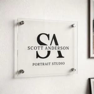Custom Acrylic Sign Logo Sign Wall Sign for Business Office Professional Signage for Address Signage Salon Cafe Restaurant