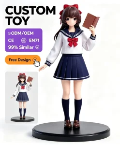 Custom Action Figure Manufacturer Custom IP OEM ODM Sailor Uniform PVC Vinyl Figurine Collectible Design Manufacture