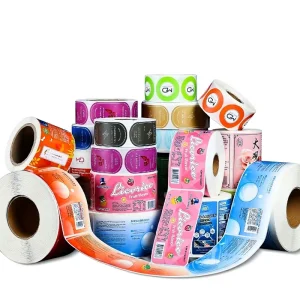 Custom Adhesive Labels Advertising Signs Six-color Rotary Printing Aircraft-shaped Boxes Transparent logo
