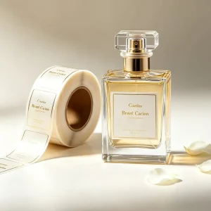 Custom Adhesive Printing Product Perfume Bottle Labels Design Packaging Waterproof Gold Foil Private Label