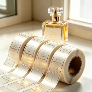 Custom Adhesive Printing Product Perfume Gold Foil Bottle Labels Design Packaging Waterproof Private Label