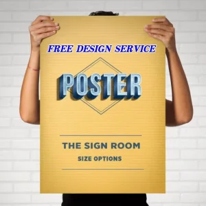 Custom Advertising Adhesive Ad Poster Bond Paper Printing A0 A2 A3 Big Sizes Product Business Photo Poster Print