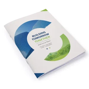 Custom Advertising Brochure Booklet Printing on Cardboard with Embossing and Film Lamination