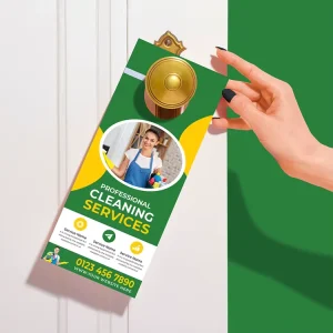 Custom Advertising Clothes Hanger Tags Do Not Disturb Sign Die Cut PVC Plastic Hotel Room Hanging Cards Door Hangers Printing