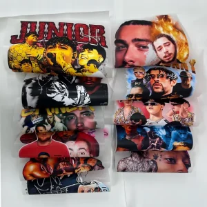 Custom All Designs American Rapper Stickers T Shirts Washable Waterproof DTF Printing Stickers for Iron Transfer Heat Transfer