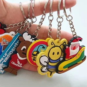 Custom All Kinds of Characters Rubber PVC Keychains 2D 3D Anime Soft PVC Keyring Accessories Cartoon Keychain