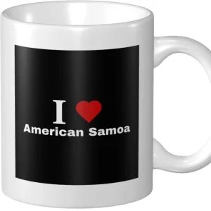 Custom All Over Print American Samoa Ceramic Mug National Flag Design for Home Gathering and Tour Retail Merchandise