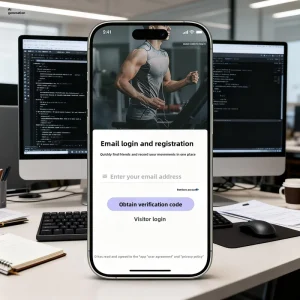 Custom Android/iOS Flutter Software Solutions UI Design for Fitness Equipment Connection Digital Indoor Training Personalized