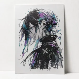 Custom Anime 3D Varnish Art Prints with Raised Texture Effect for Art Exhibitions