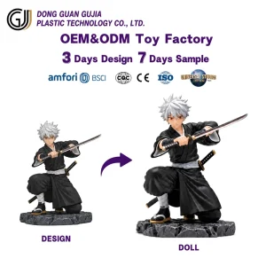 Custom Anime Action Figure Samurai Character OEM ODM Factory 24H Design MOQ 1 Toy