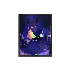 Custom Anime Foil Art Print Paper Poster Holographic Manga Comic Holofoil Prints Illustration Wall Decor Gift Posters