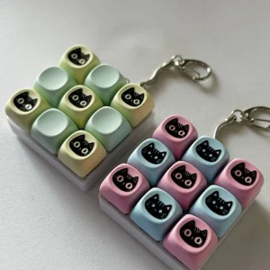 Custom Anime Keycaps Design LED Keycap Fidget Keychain Mechanical Keyboard Customized Office Decompression Toy