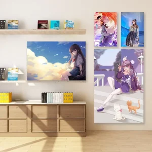 Custom Anime Posters Star photo Prints Wall Decals Film Laminated Digital Printed Hanging Art Color Printed Bring Your Own Image