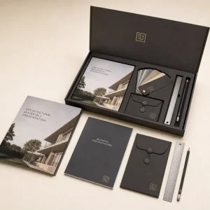Custom Architecture Material Presentation Folder Sample Custom Logo Presentation Style Business Gift OEM ODM Supplier