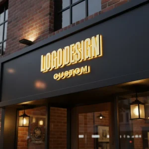 Custom Backlit Metal 3D LED Letter Storefront Sign