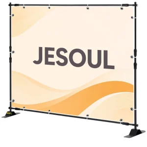 Custom Banner Stand Backdrop Stand Step Repeat Banner Trade Show Display Photo Booth Backdrop Adjustable Portable Event