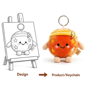 Custom Basketball Plush Toy Cute Cartoon Character Plushie Keychain Mini Stuffed Bag Charm Holiday Gift Low MOQ OEM ODM