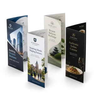 Custom Bi Fold Brochures Printing Personalized Company Profile Flyers Product Introduction Leaflets and Advertising Brochures