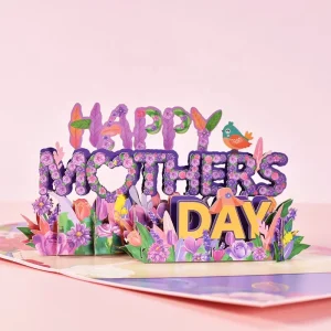 Custom Birthday Mother’s Day Pop up Card Creative Personality Thanksgiving 3D Popup Thank You Blessing Card