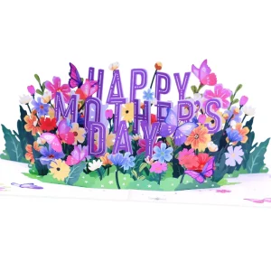 Custom Birthday Mother’s Day Pop-up Card Thanksgiving 3D Thank You Blessing Card