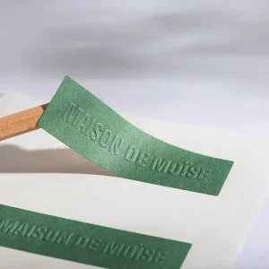 Custom Brand Logo Art Matte Texture Paper Full Color Printing Embossed Stickers Packaging Labels