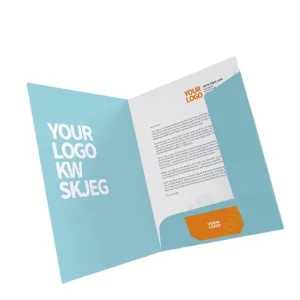 Custom Brand Logo File A4 Paper Document Folder Factory Free Sample Leaflet Holder for Business Contract Management