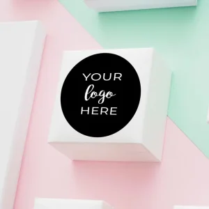 Custom Brand Name Printing Logo Waterproof Round Product Package Design Sticker Labels