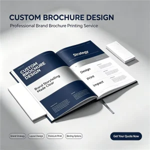 Custom Brochure Catalog Printing Company Profile Booklet Print Full Color Offset Custom Product Catalog for Marketing Promotion