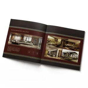 Custom Brochure Catalogue Printing Service With Saddle Stitching And Perfect Binding