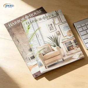 Custom Brochure Magazine Booklet Glossy Perfect Binding Printing
