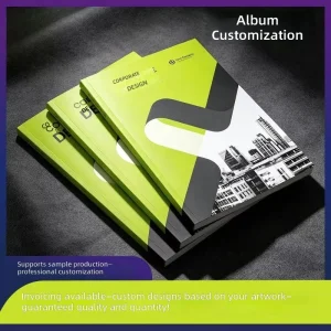 Custom Brochure Printing Service CMYK Full Color Hardcover Photo Album Custom Logo Company Catalog Laminated Booklet